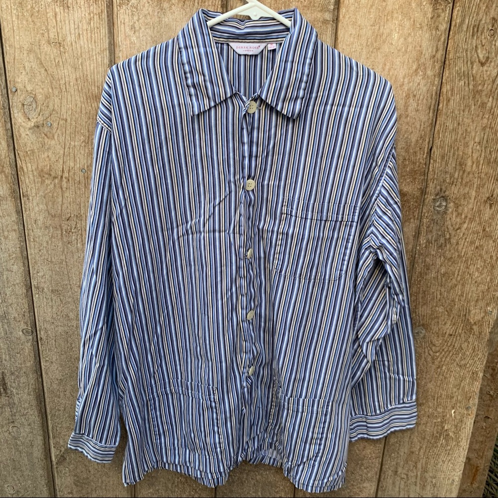 Derek Rose London Mens  button shirt XL